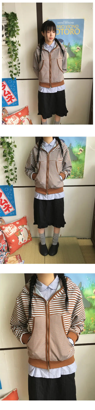 Striped hoodie
