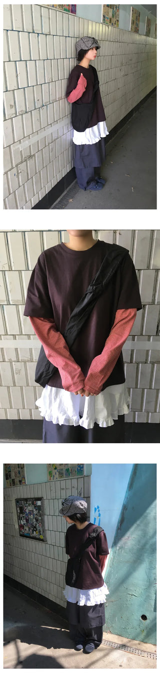 (2 colors) Layered slacks