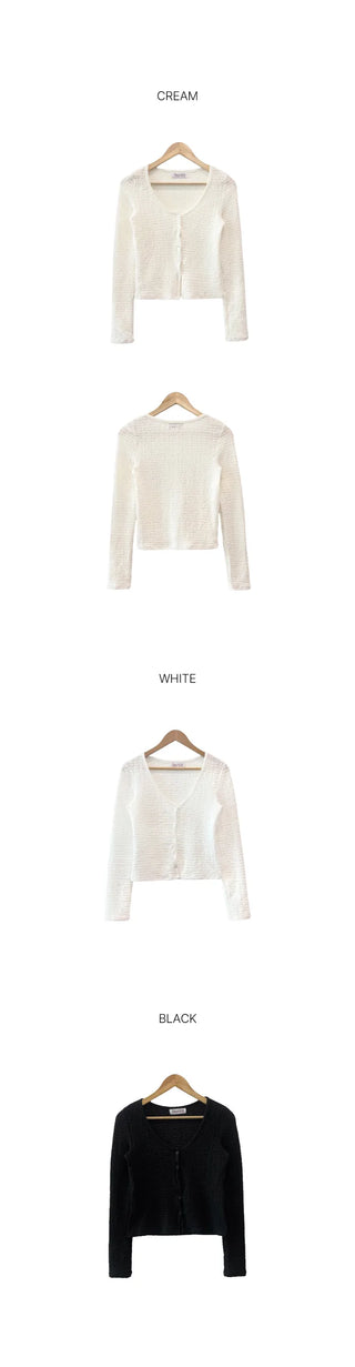 Lace layered cardigan (3 colors)