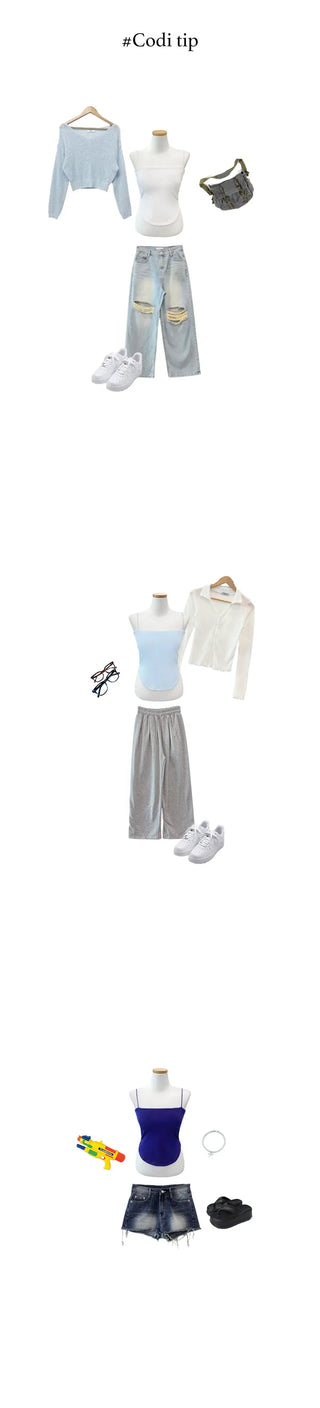 [Padded] Daily Sleeveless Top with Built-in Cups (5 colors)