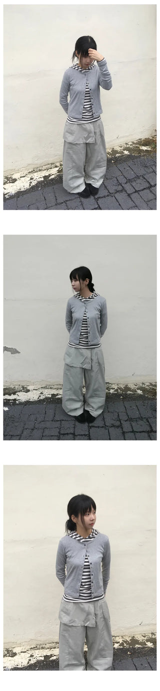 Striped Hooded Parka