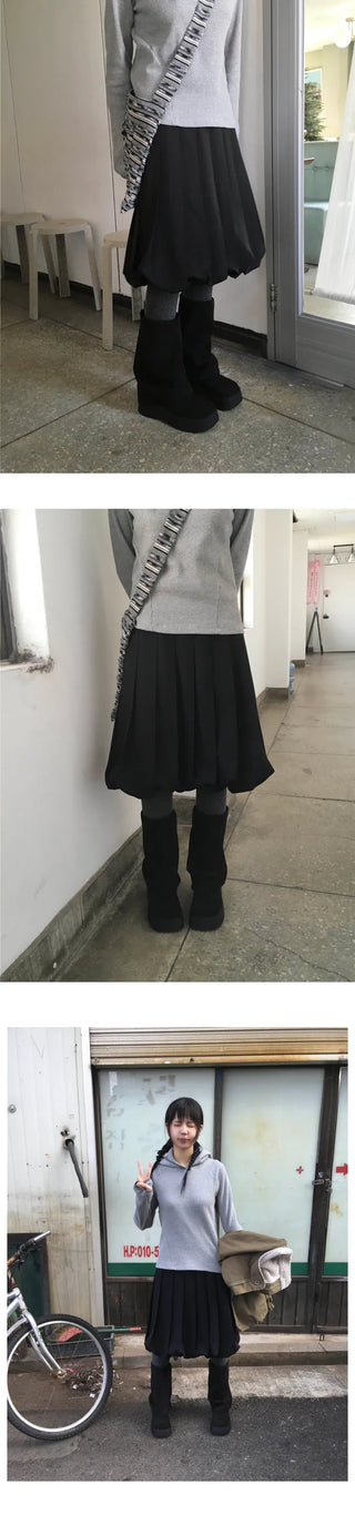 (4 colors) Waffle knit hooded jacket with neck warmer