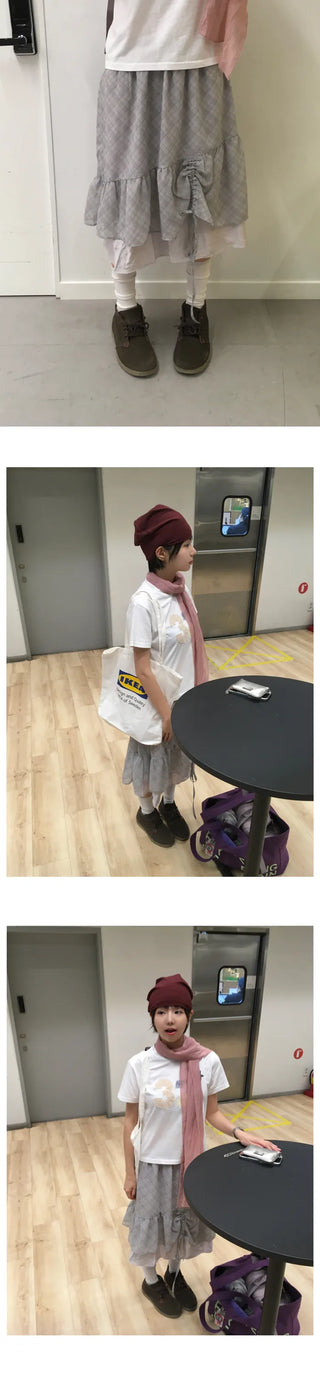 [2 colors] Patch Short-Sleeve T-Shirt