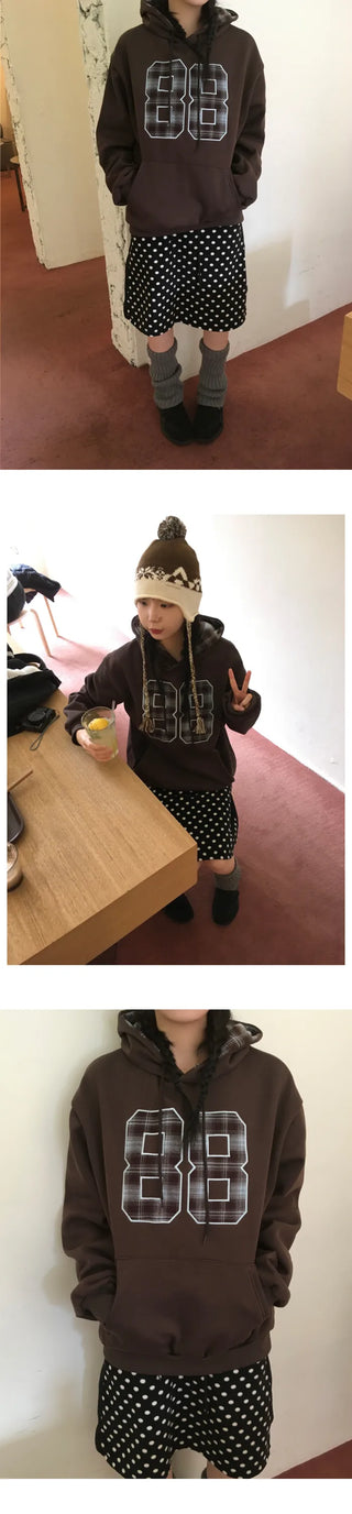 (3 colors) Polka dot fleece skirt