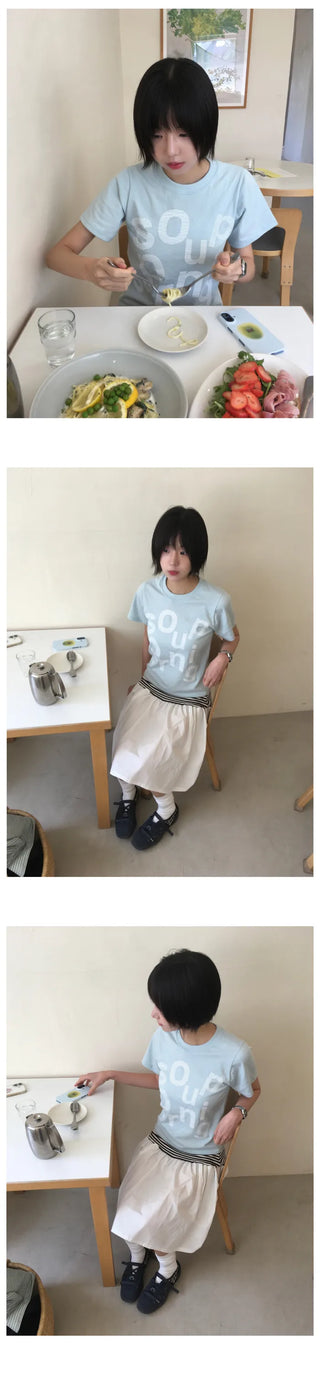 [3 colors] Short-sleeved T-shirt