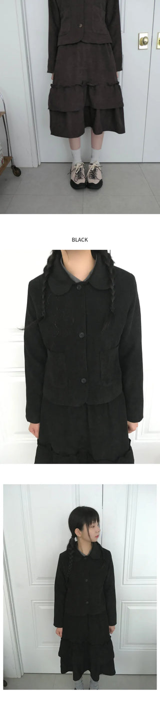 Flower Corduroy Jacket