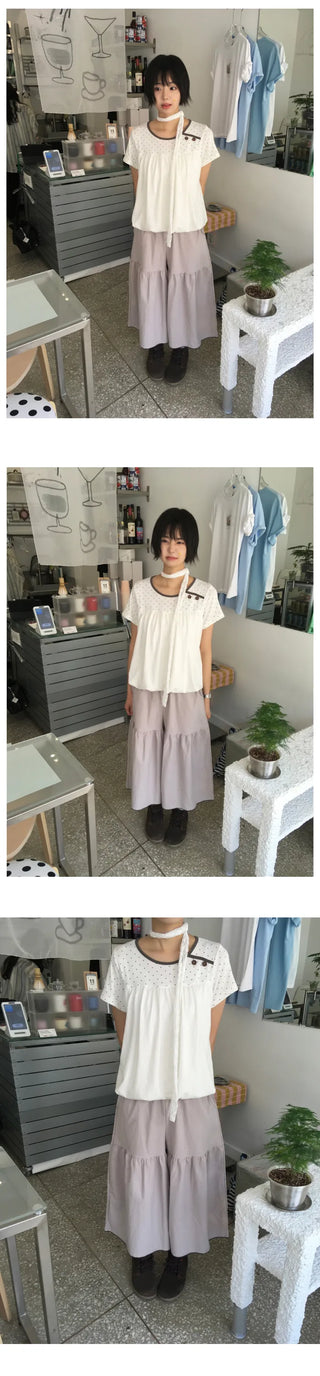 [3 colors] Shirred Bermuda Shorts