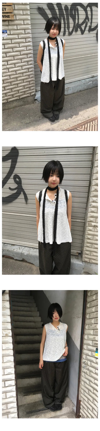 [2 colors] Mini polka dot pants