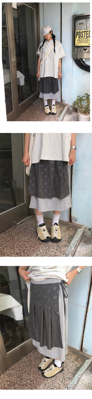Polka Dot Wrap Skirt