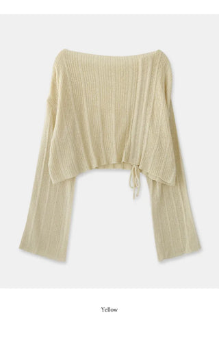 Summer cropped knit