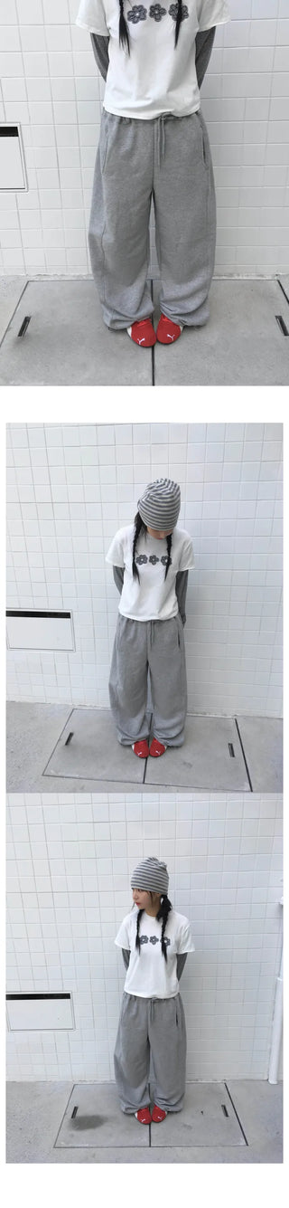 Slit wide pants (3c)