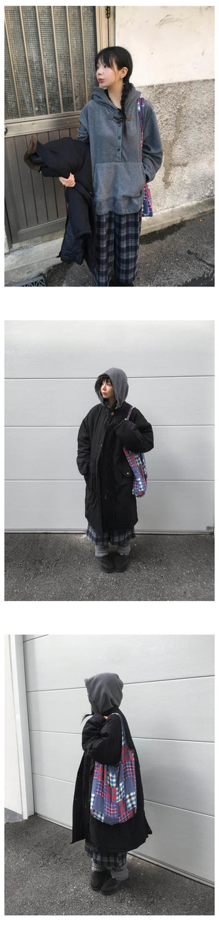 (2 colors) Puff-sleeve down jacket