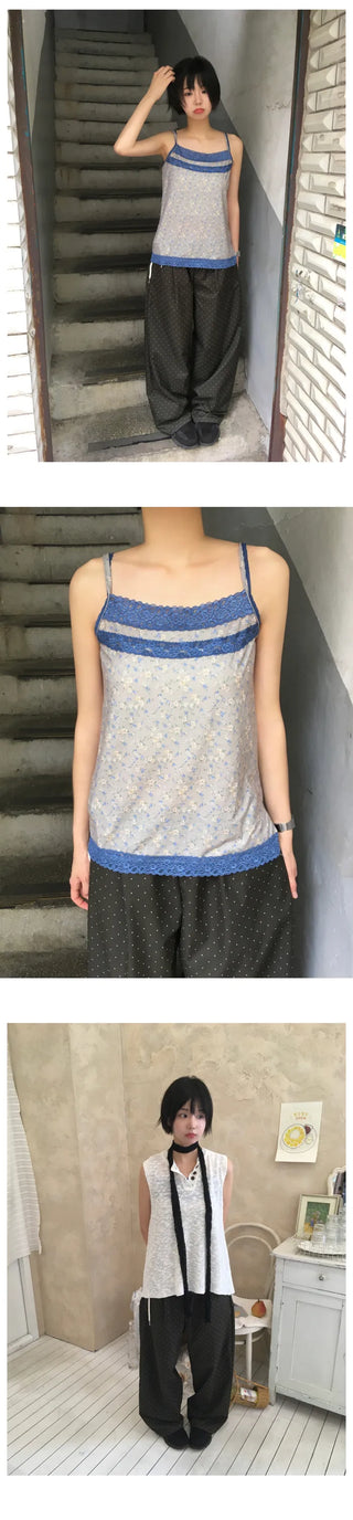 [2 colors] Mini polka dot pants