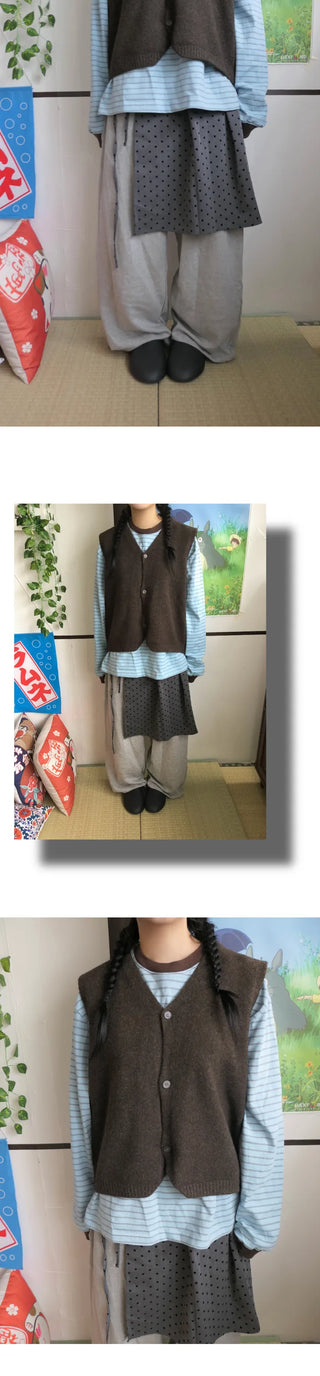 Dot wrap pants