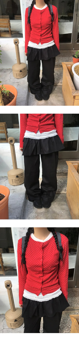 Wrap skirt pants