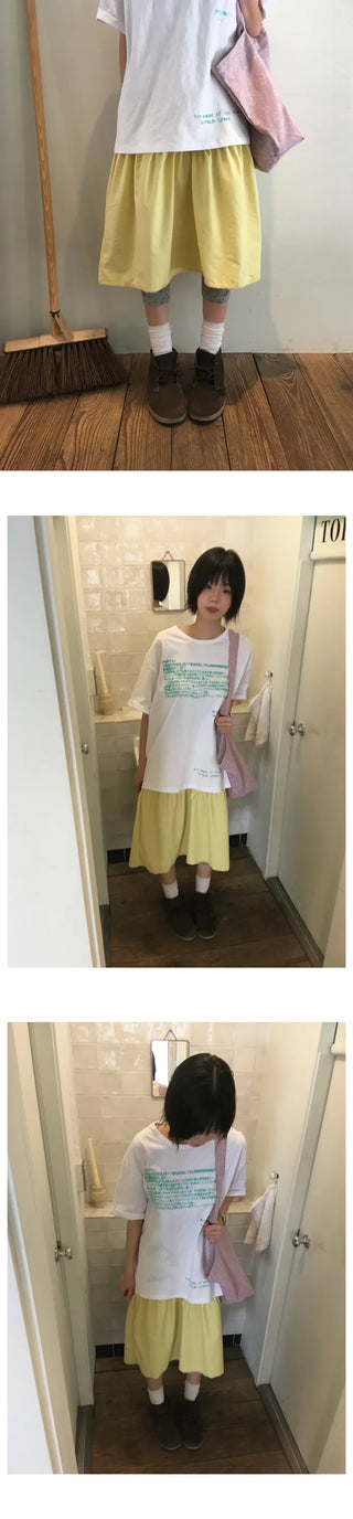 [4 colors] Lace skirt