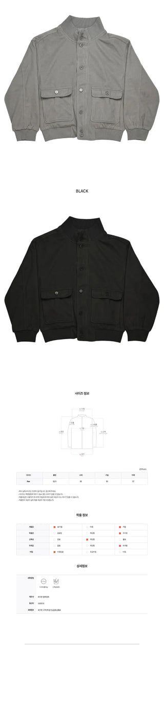 Soft Button Blouson (2c)