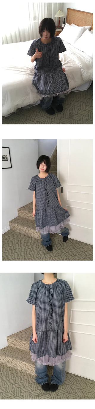 (3 colors) Tiered skirt