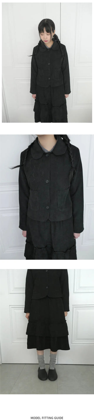 Flower Corduroy Jacket