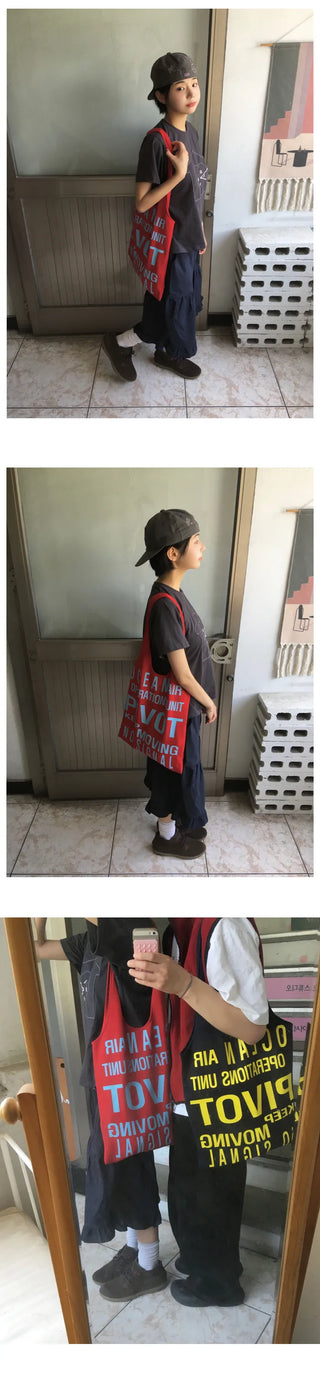 [3 colors] Letter Shoulder Bag