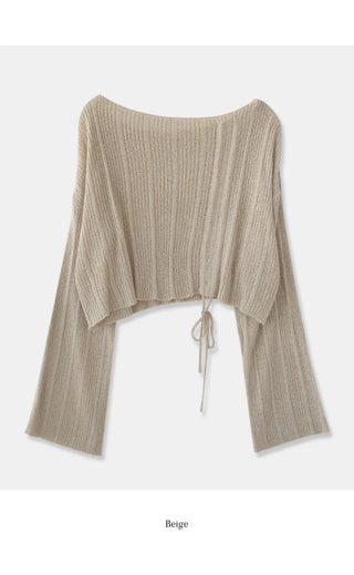 Summer cropped knit