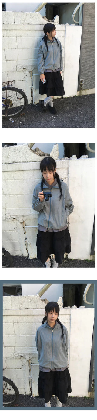 Corduroy frill skirt