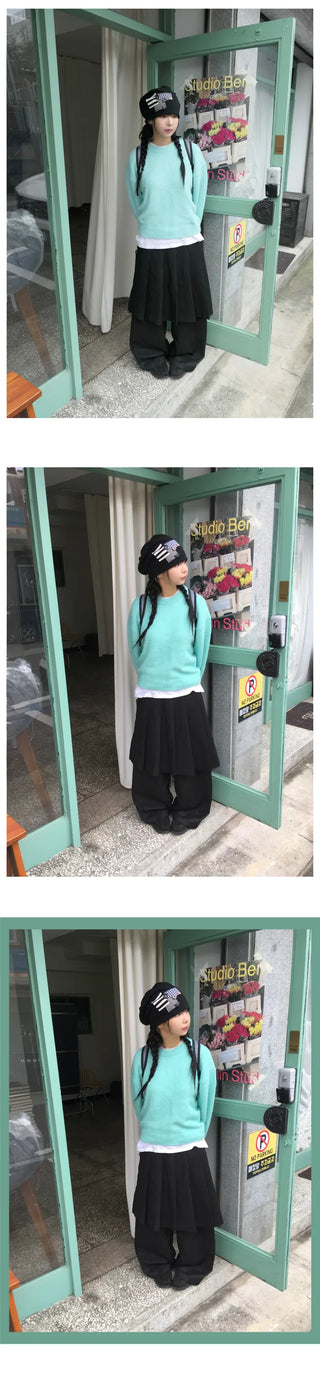 (4 colors) Wool knit