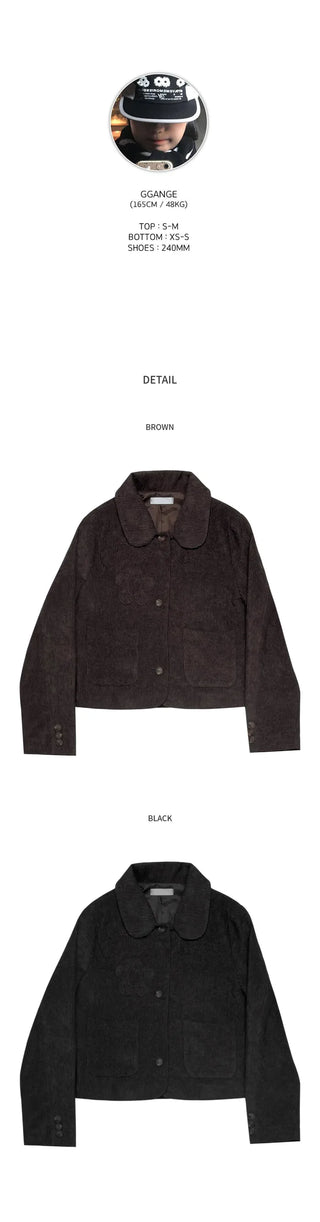 Flower Corduroy Jacket