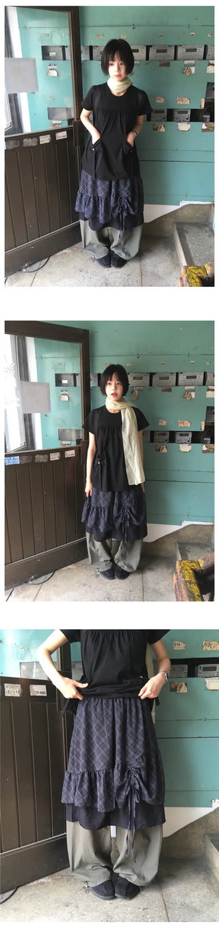 [2 colors] Ribbon Pocket Short-Sleeve T-Shirt