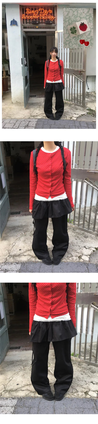 Wrap skirt pants