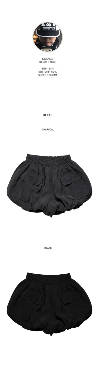 [2 colors] Pocket balloon shorts