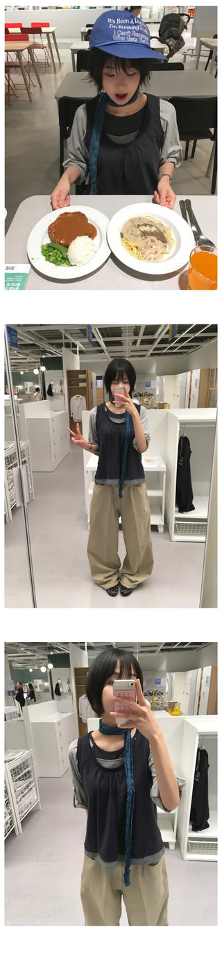 [2 colors] Layered Sleeveless