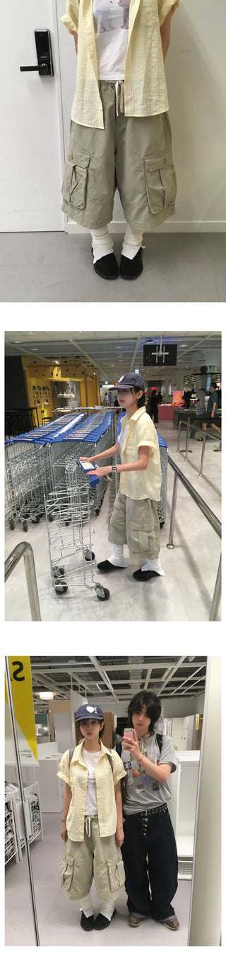 [3 colors] Soft check short-sleeved shirt