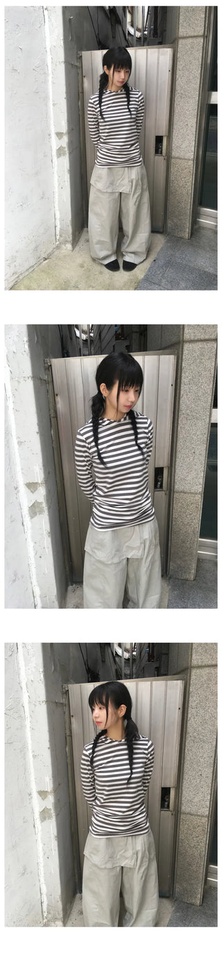 Striped Hooded Parka