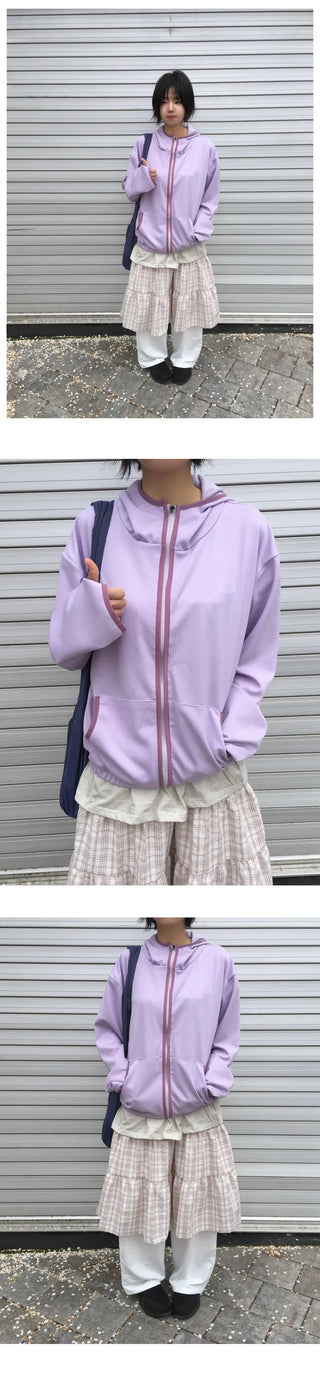 (4 colors) Light Waffle Zip-Up Hoodie