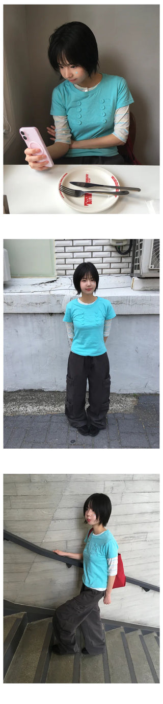 (4 colors) Rayon T-shirt