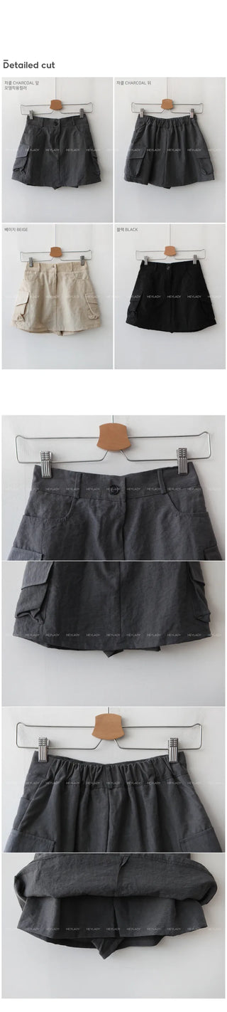 Cargo mini skirt