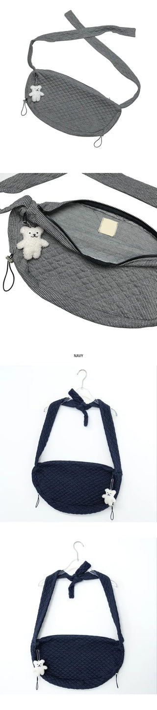 Diamond quilted bag