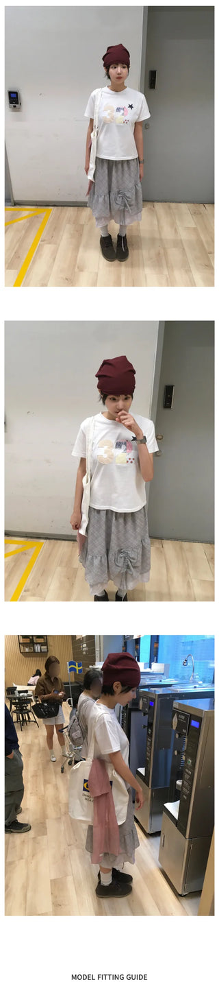 [2 colors] Patch Short-Sleeve T-Shirt