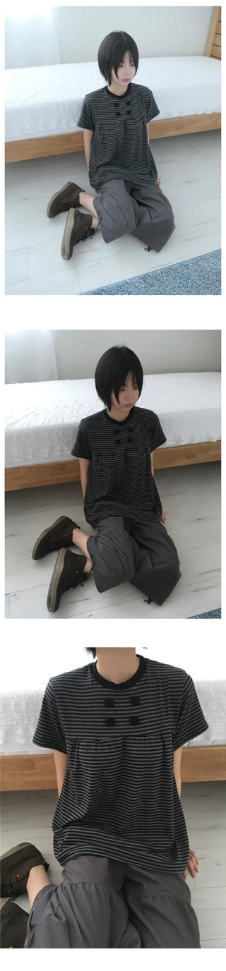 [2 colors] Shirred Pants