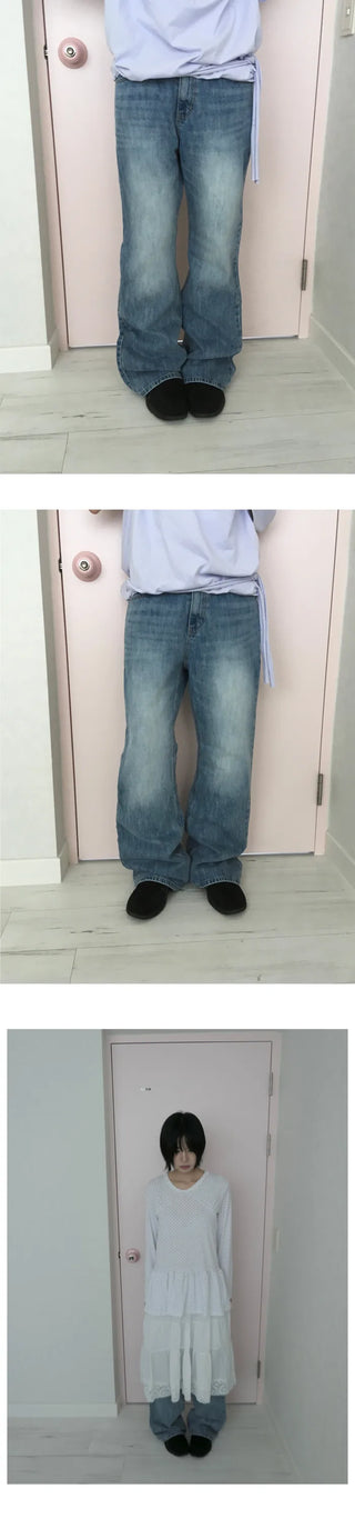 (2 colors) Button-off shoulder T-shirt