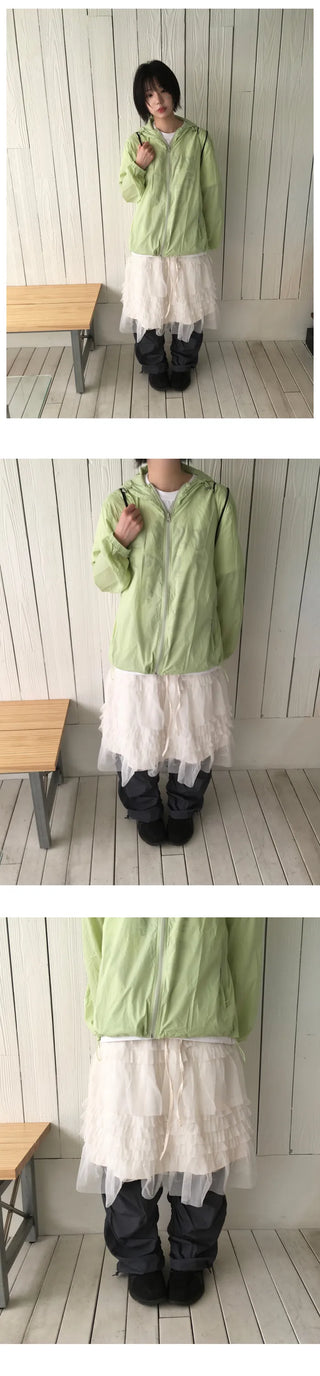 (3 colors) Ash Tiered Skirt