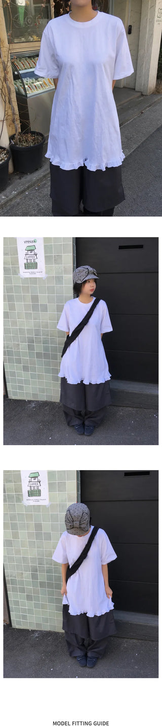 (4 colors) Layered T-shirt