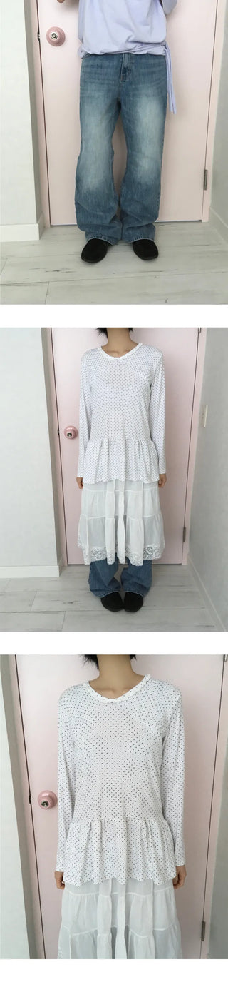 Washed bootcut denim pants
