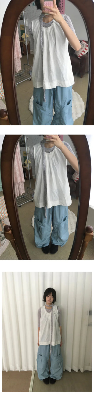 [3 colors] Polka Dot 7/8 Length Pants