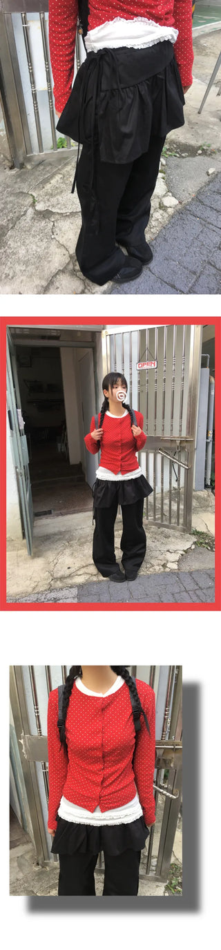 Wrap skirt pants