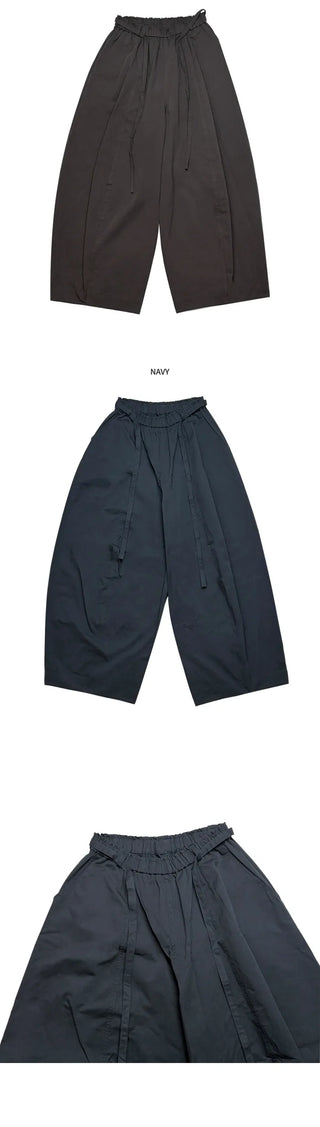 [2 colors] Straight Wide Pants