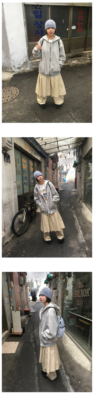 (2 colors) Pleated Skirt