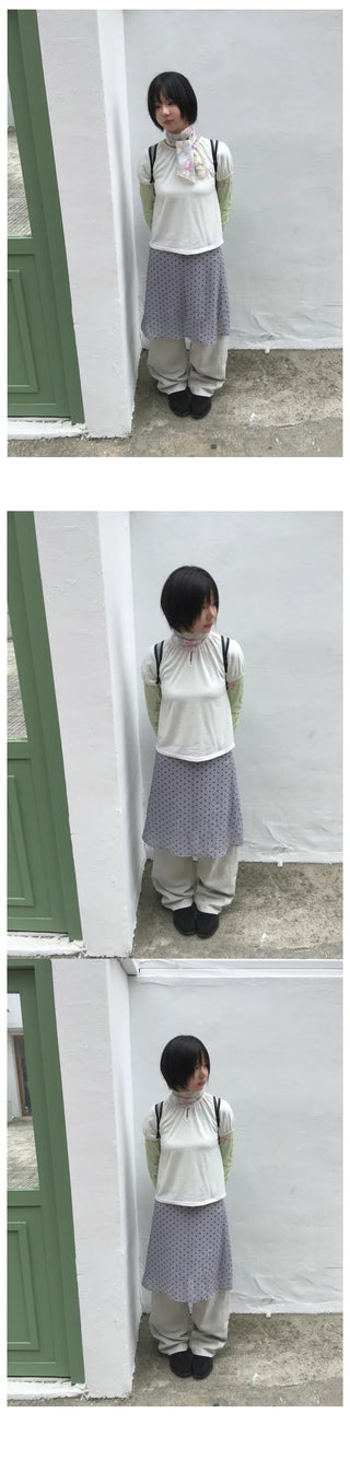 [3 colors] Dot T-shirt