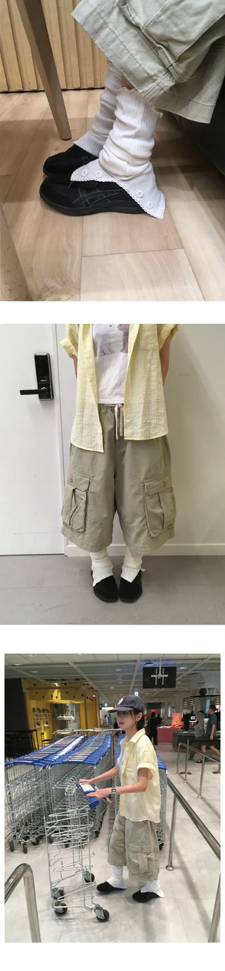 [3 colors] Cargo Bermuda Pants